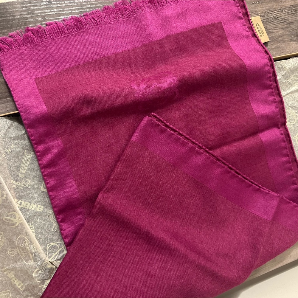 Loewe Fuchsia Pink Scarf